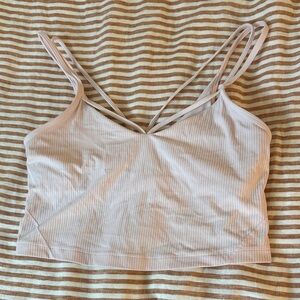 Lululemon Pale Pink Crop Top/Bra